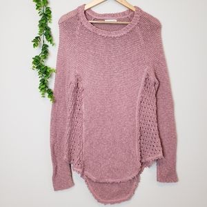 Sweaters - Boho Blush Pink Knit Sweater Sweaters - Boho Blush Pink Knit Sweater
